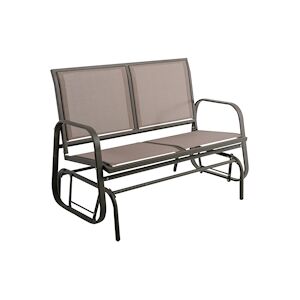 Banc De Jardin A Bascule Lima Marron - Texaline et Acier