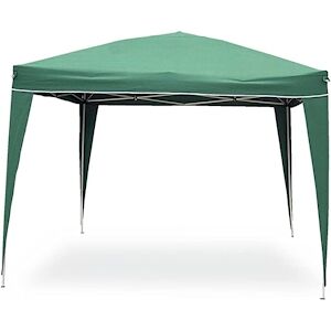 Garden Friend Gazebo Pop Up Pliable armature en acier couverture en polyester avec sac de transport 3x3 m h 2.7 m vert