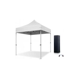 Xptent Tente Pliante 2X2 Structure Aluminium 45mm Toit 380g/m² Blanc qualite Pro