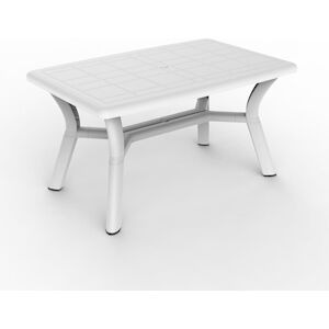 Resol GARBAR TULIPAN Table Rectangulaire Exterieur 140x90 Blanc