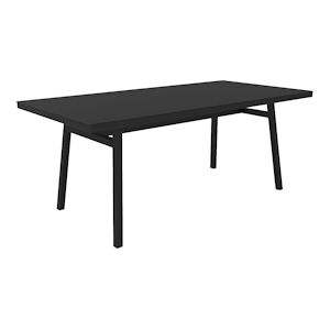 Resol MILANO Table Rectangulaire Interieur, Exterieur 180x90 Noir