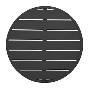 Bolero plateau de table en aluminium noir rond 580mm