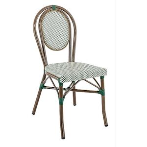 France Mobilier CHR Chaise Reims Vert/creme 56 X 41 X 90cm France Mobilier Chr