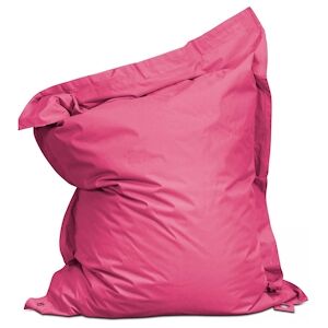 Oviala Business Housse vide de pouf de jardin en polyester fuschia 140 x 120 cm - Oviala