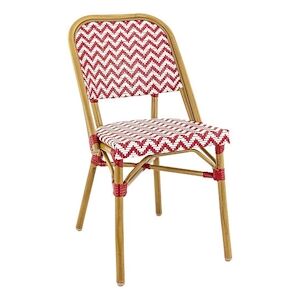 France Mobilier CHR Chaise Zoe Rouge/blanche 54 X 56 X 82cm France Mobilier Chr