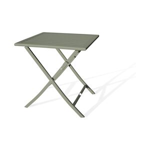 CITY Garden Table de jardin pliante en aluminium kaki - MARIUS