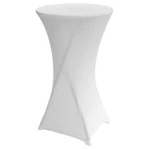 Oviala Business Housse de mini mange-debout blanche 110x60 cm - Oviala