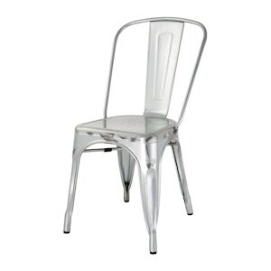 Bolero Chaises Bistro en acier galvanise 4 pieces