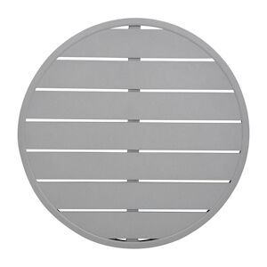 Bolero plateau de table en aluminium rond gris clair 580mm