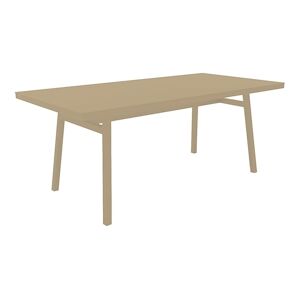 Resol MILANO Table Rectangulaire Interieur, Exterieur 180x90 Sable