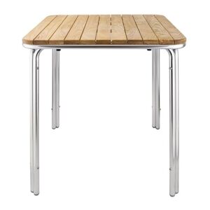 Bolero table carree frene 4 pieds 70cm