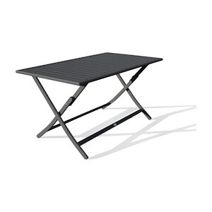 CITY Garden Table de jardin pliante en aluminium gris anthracite - MARIUS