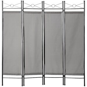 Tectake Paravent 180x160x2,5cm - gris