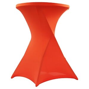 Oviala Business Housse de mange-debout 110x80 cm orange - Oviala