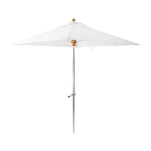 NOW'S HOME - Parasol Blanc Aluminium 200x200cm Sans Pied Comete