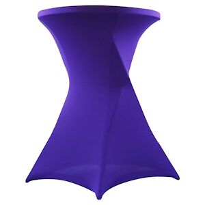 Oviala Business Housse violette de mange-debout 110x80 cm - Oviala