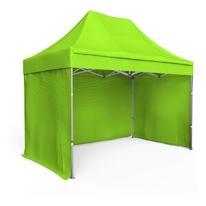 Assalit-Jean Tente pliante Barnum Aluminium 300x200cm - Vert Pomme + 3 murs offerts