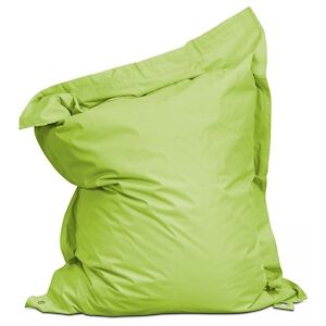 Oviala Business Housse vide de pouf de jardin en polyester vert 140 x 120 cm - Oviala