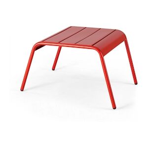 Oviala Business Repose pied en metal rouge