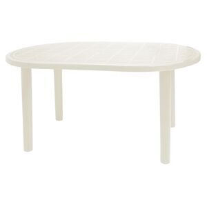 Resol GARBAR GALA Table Ovale Exterieur 140x90 Blanc