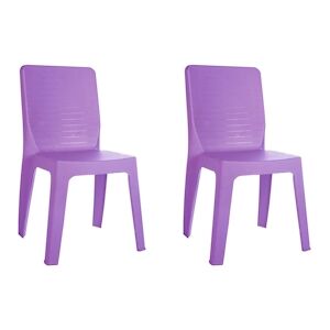 Resol GARBAR IRIS Chaise Exterieur Set 2 Violette