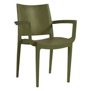 TIGAONE Fauteuils de restaurant Camelia Olive - TIGAONE