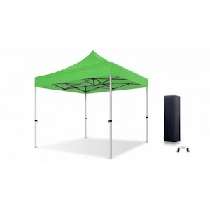 Xptent Tente Pliante 3X3 Structure Aluminium 45mm Toit 380g/m² Vert qualite Pro