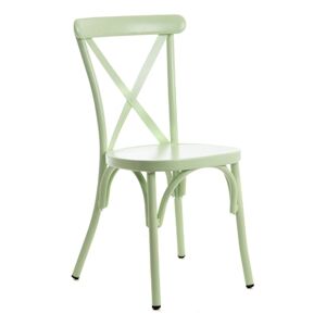 Chaise de jardin Bourdon verte x2 -  Autre Aluminium Amadeus 44x48 cm