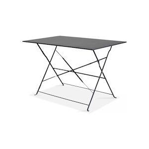 Oviala Business Table de jardin pliante acier gris