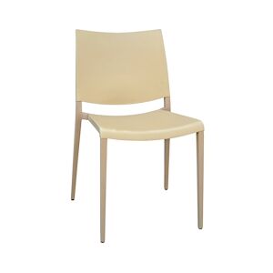 INOLOISIRS Chaise de terrasse Marial aluminium et polypropylène beige - Lot de 24 unités