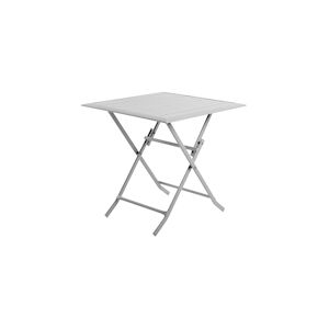 Table pliante carrée gris clair Essenciel Green