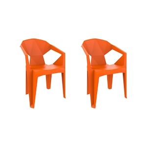 Resol GARBAR DELTA Fauteuil Extérieur Set 2 Orange