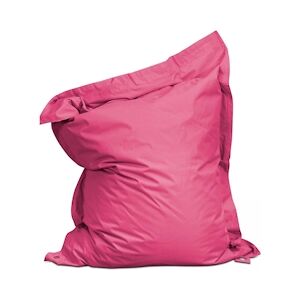 Oviala Business Housse vide de pouf de jardin en polyester rose 180 x 145 cm - Oviala