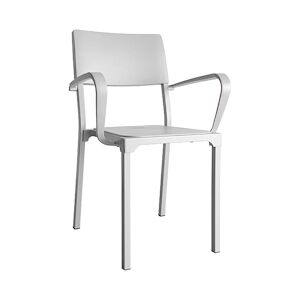 INOLOISIRS Fauteuil de terrasse Koursi aluminium et polypropylène blanc - Lot de 24 unités