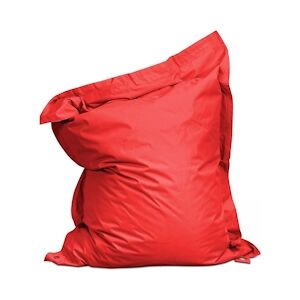 Oviala Business Housse vide de coussin de sol polyester rouge 180 x 145 cm - Oviala