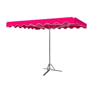 Parasol forain 300X250 fixe fuchsia. Publicité