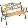 tectake Banc de jardin KATHI 2 places 124 x 60 x 83 cm - marron -401426