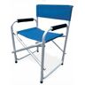 Garden Friend Chaise Directeur structure en aluminium housse en PVC dimensions h79x47x57 cm Bleu