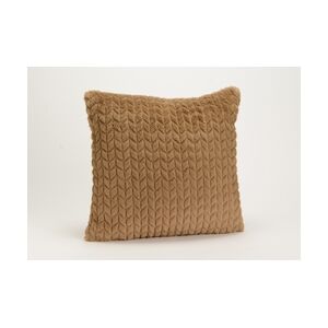 AMADEUS Coussin taupe chevron 40x40 cm - Marron Carré Polyester Amadeus 40x40 cm