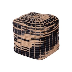 TABLE PASSION Pouf cubique Sunnate 30 cm - Décoré Rond Tissu Table Passion 30x30 cm