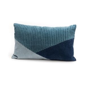 AMADEUS Coussin loft velours bleu 30x50 cm - Rectangle Tissu Amadeus 50x8 cm