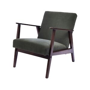 AMADEUS Fauteuil William Olive - Vert Autre Tissu Amadeus 80x65 cm