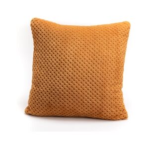 AMADEUS Coussin Damier 40x40 cm curry - Jaune Carré Polyester Amadeus 40x8 cm