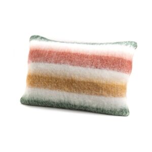 AMADEUS Coussin rayures Mohair 40 x 60 cm - Multicolore Rectangle Acrylique Amadeus 40x8 cm