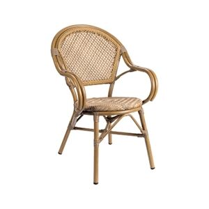 Bistromania Fauteuil de terrasse MARTIN - Cannage imitation rotin