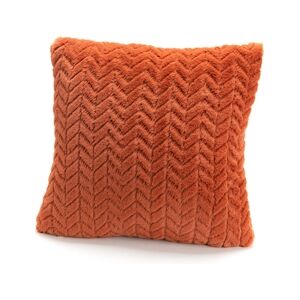 AMADEUS Coussin Chevron orange 40x40 - Carré Polyester Amadeus 40x8 cm