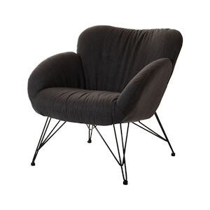 AMADEUS Fauteuil Océane gris foncé - Autre Tissu Amadeus 73x71 cm