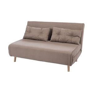 AMADEUS Fauteuil 2 places Bora taupe - Marron Autre Tissu Amadeus 140x90 cm