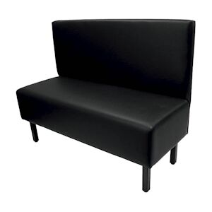 LIGNE CHR Rotterdam banquette pieds wenge - pu noir chalons - carton de 1