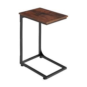 tectake Table d’appoint Erie 40x30x63cm - Bois foncé industriel, rustique -404455